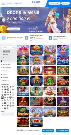 l'application et interface Trickz Casino